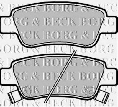 BORG & BECK bbp2072 -  Комплект тормозных колодок, дисковый тормоз